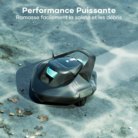 AIPER Swimming Pool Robot, Pool Vacuum Cleaner with 90 Minutes of Operation, Swimming Pool Cleaner with Dual Drive Motor, Wireless, Ideal for Pools Under 80 Square Metres