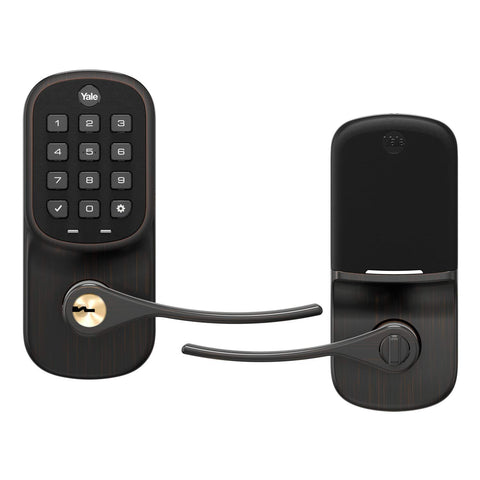 Yale Security YRL216-ZW2-0BP Assure Smart Keypad Lever Lock with Z-Wave Plus, Oil-Rubbed Bronze