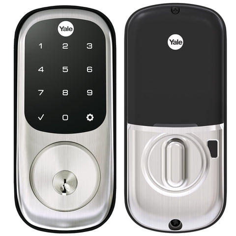 Yale Assure Deadbolt Lock with Touchscreen, Satin Nickel Digital Non-Connected Entry Door Lock with Electronic Keypad and Back-Up Key, YRD226NR619