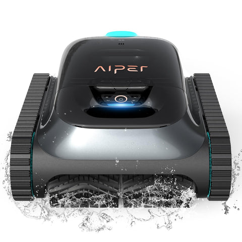 (2024 New) AIPER Scuba S1 Cordless Pool Vacuum for Inground Pools, Robotic Pool Cleaner, Wall and Waterline Cleaning, Smart Navigation 2.0, 150 min Battery Life, for All Pools up to 50 FT
