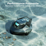 AIPER Swimming Pool Robot, Pool Vacuum Cleaner with 90 Minutes of Operation, Swimming Pool Cleaner with Dual Drive Motor, Wireless, Ideal for Pools Under 80 Square Metres