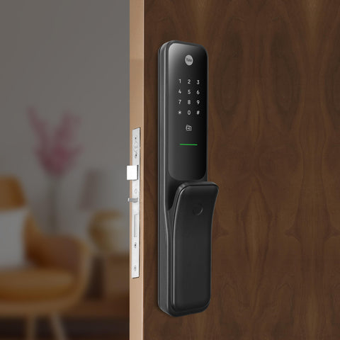 Yale Kyra Pro Premium Push Pull Smart Lock with 6-Ways of Unlock | Connects with Yale Home App | Wi-Fi & Bluetooth Smart Connectivity | 5-Year Warranty | Modern Home Security | Black