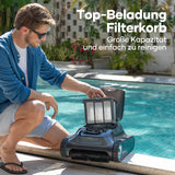 AIPER Scuba S1 Pool Robot Floor and Wall, Wireless Pool Vacuum Cleaner with Wall Climbing, Intelligent Navigation 2.0, 150 Minutes Battery Life, Pool Cleaner for Recessed Pools up to 150 ㎡