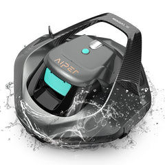 AIPER Swimming Pool Robot, Pool Vacuum Cleaner with 90 Minutes of Operation, Swimming Pool Cleaner with Dual Drive Motor, Wireless, Ideal for Pools Under 80 Square Metres