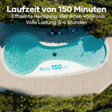 AIPER Scuba S1 Pool Robot Floor and Wall, Wireless Pool Vacuum Cleaner with Wall Climbing, Intelligent Navigation 2.0, 150 Minutes Battery Life, Pool Cleaner for Recessed Pools up to 150 ㎡