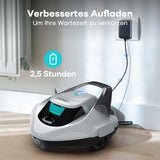 AIPER Pool Robot, Pool Vacuum Cleaner for 90 Minutes of Autonomy, Pool Cleaner with Two Drive Motors, Wireless Pool Robot Perfect for Pools Up to 80 m²