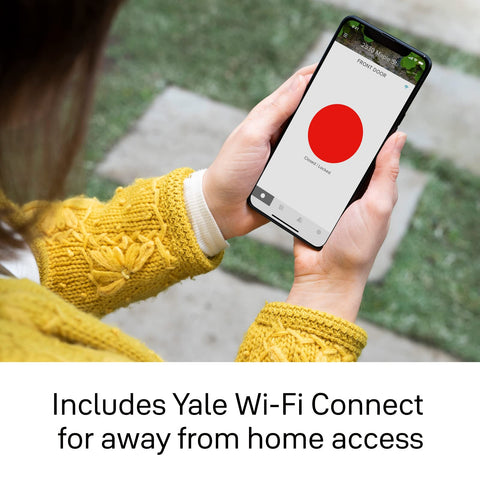 Yale Assure Lock, Wi-Fi Smart Lock with Valdosta Lever - Works with the Yale Access App, Amazon Alexa, Google Assistant, HomeKit, Phillips Hue and Samsung SmartThings, Black Suede