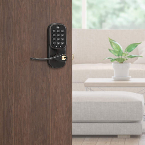 Yale Security YRL216-ZW2-0BP Assure Smart Keypad Lever Lock with Z-Wave Plus, Oil-Rubbed Bronze